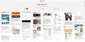 Email Swipe File pinboard