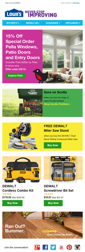 Lowe's email