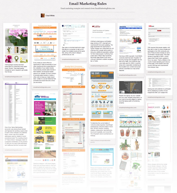 Visit Email Marketing Rules' pinboard on Pinterest