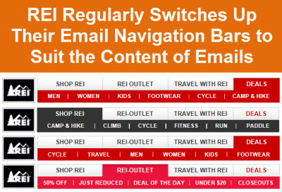 REI nav bars