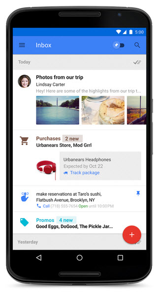 Google Inbox app