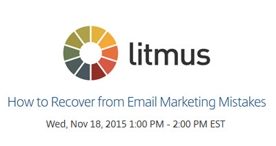 How to Recover from Email Marketing Mistakes webinar