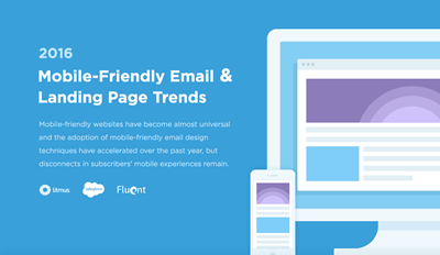 2016 Mobile-Friendly Email and Landing Page Trends infographic