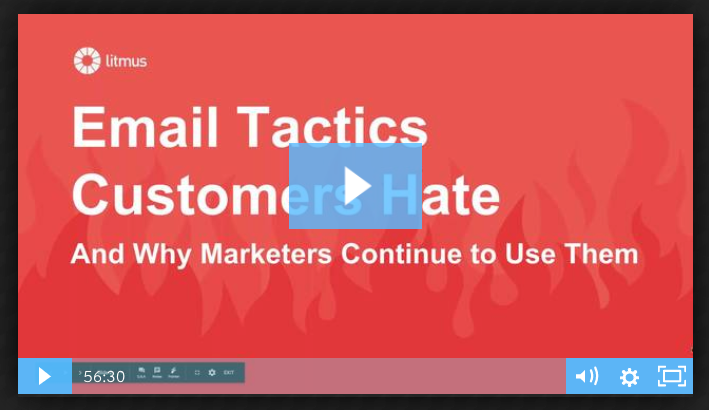 Email Tactics Customer Hate webinar recording