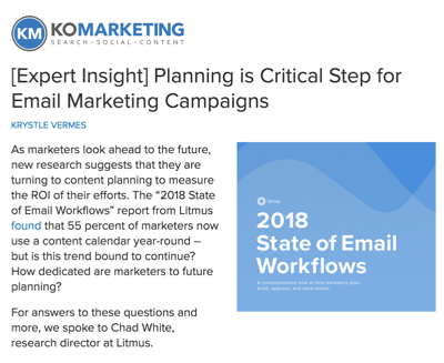 Planning is Critical Step for Email Marketing Campaigns