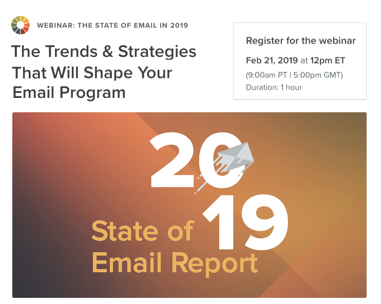 2019 State of Email Report webinar