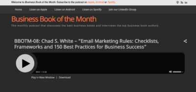 Business Book of the Month Podcast - Email Marketing Rules