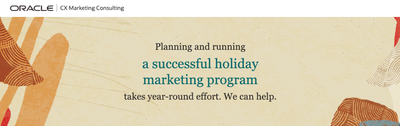 Oracle's Holiday Marketing Quarterly