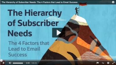 The Hierarchy of Subscriber Needs webinar