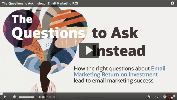The Questions to Ask Instead - Email Marketing ROI on-demand webinar