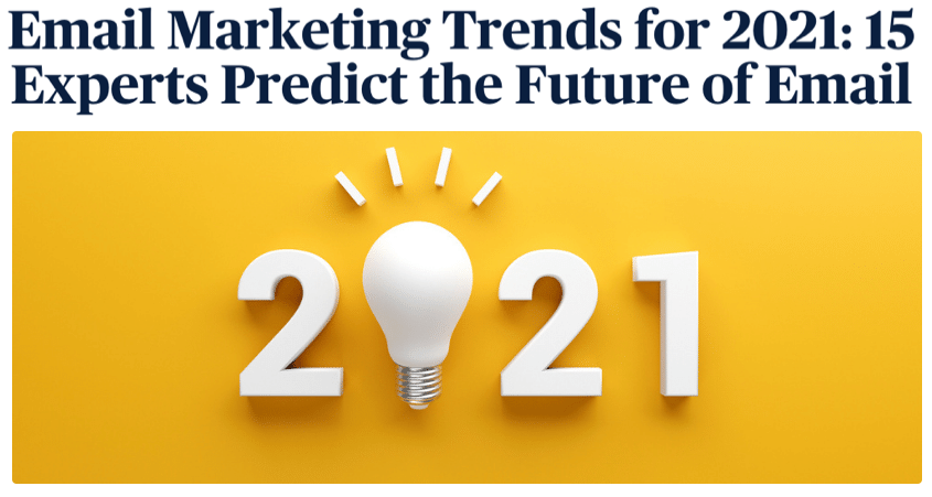 Sendinblue - Email Marketing Trends for 2021