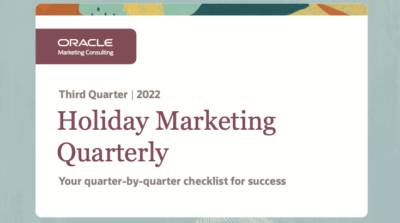 Third Quarter 2022 Holiday Marketing Quarterly