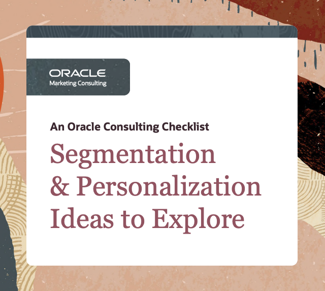 Segmentation & Personalization Ideas Checklist