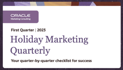 First Quarter 2023 Holiday Marketing Quarterly