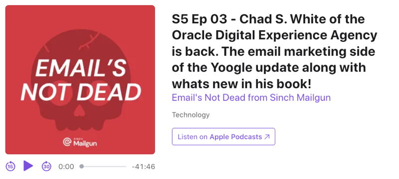 Email’s Not Dead Podcast- The Latest Changes to Email Marketing
