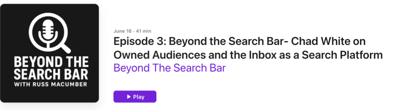 Owned Audiences and the Inbox as a Search Platform